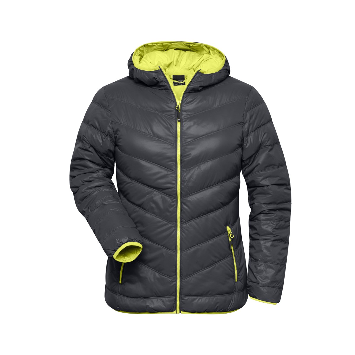 LADIES FEATHER JACKET JN 1059 CARBON ACID YELLOW TOP Price Extreme Sport